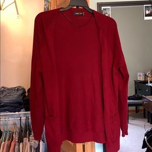 Love tree red cardigan